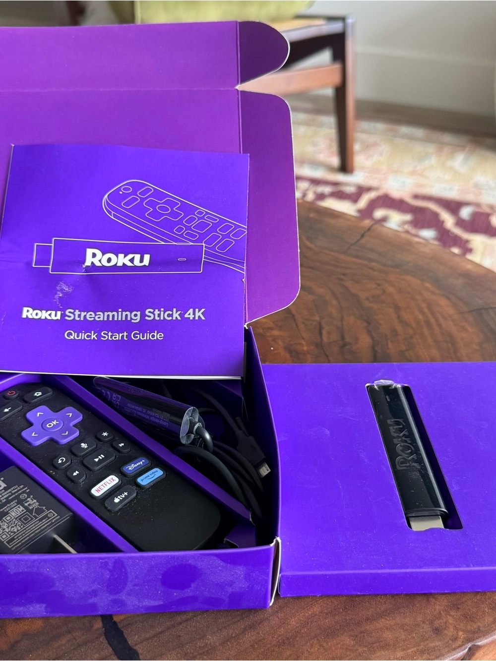 Open Box Roku Streaming Stick 4K Device 4K HDR & Dolby Vision Voice/TV Control - Picture 3 of 5